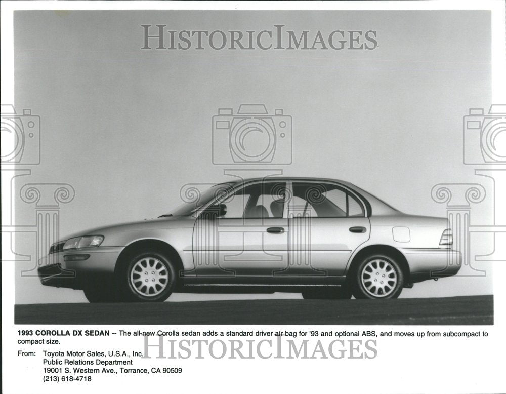 1994 Corolla sedan Toyota Motor Car - Historic Images