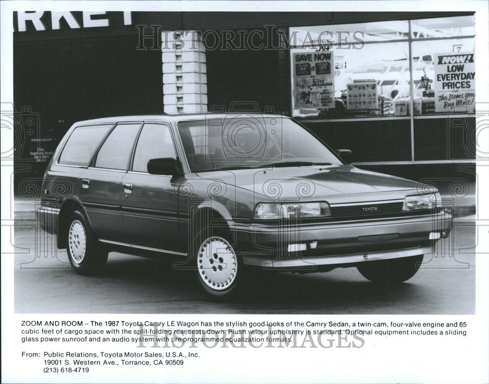 1987, Toyota Camry LE Wagon model sedan car - RRV54109 - Historic Images