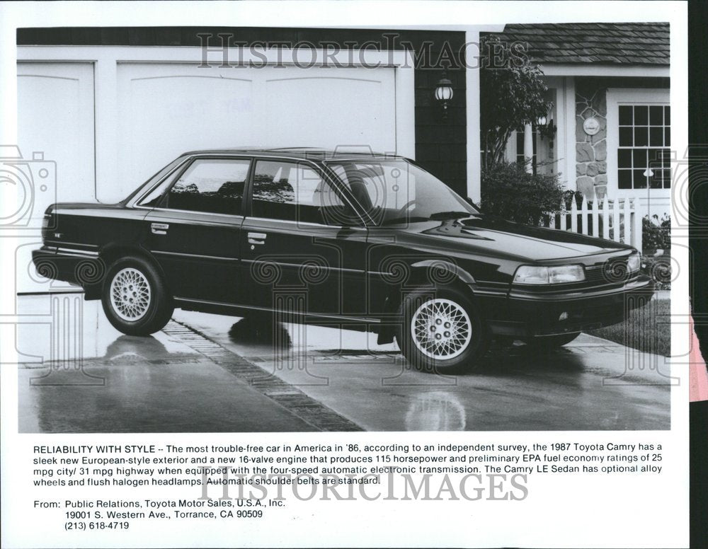 1987 America Toyota Camry European engine - Historic Images