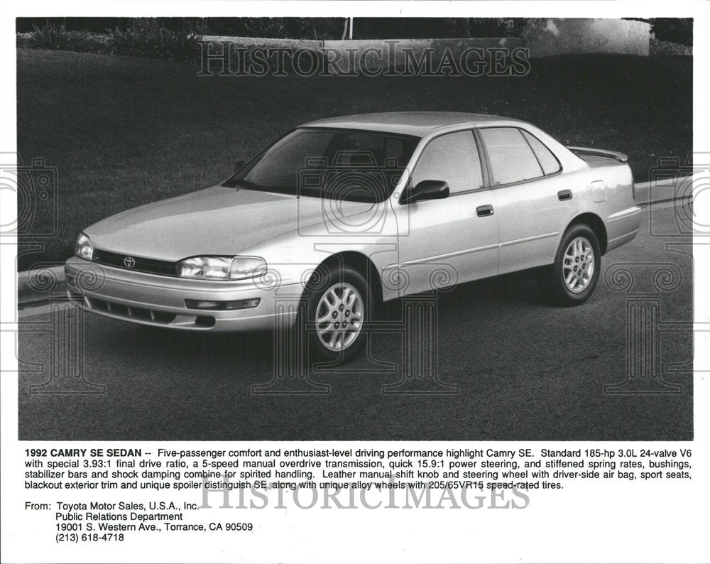 1991 Camry Se Sedan Leather Manual Shift - Historic Images