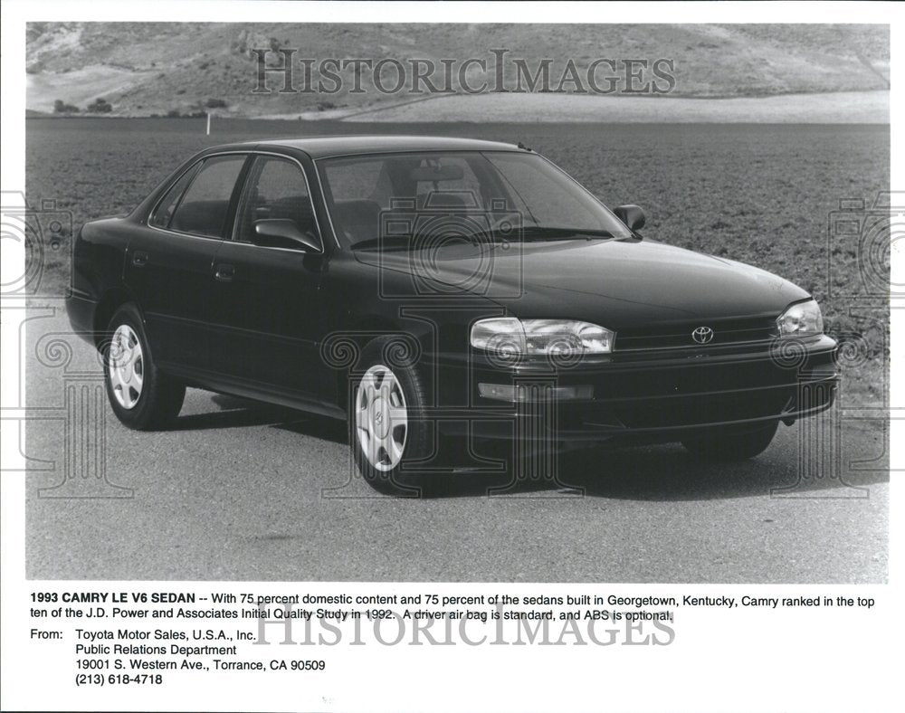 1993 Camry Le V6 Sedan Georgetown Kentucky - Historic Images