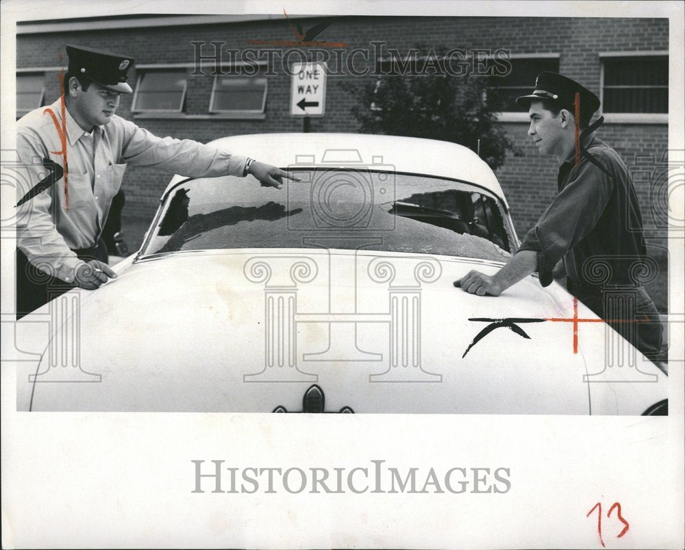 1960 Press Photo Ronald Herr Martina Car Warren Marble - Historic Images