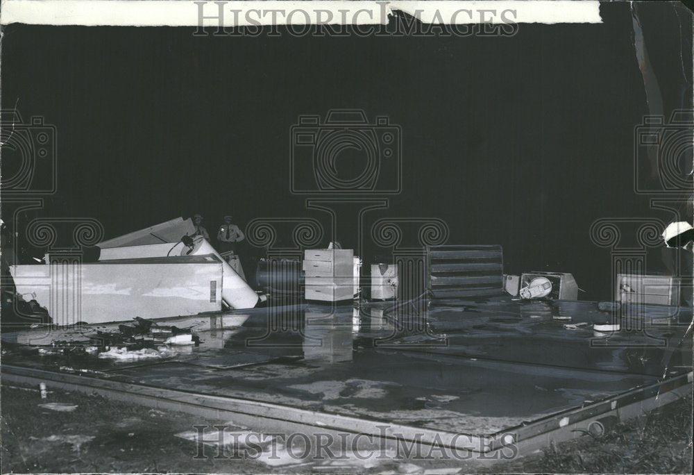 1957 Harold Bidwell Home Tornado Damage - Historic Images