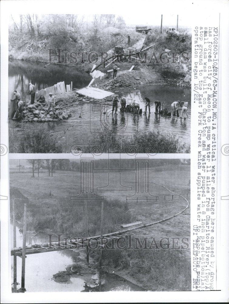 1963 Macon City Pump Charlton River Water - Historic Images