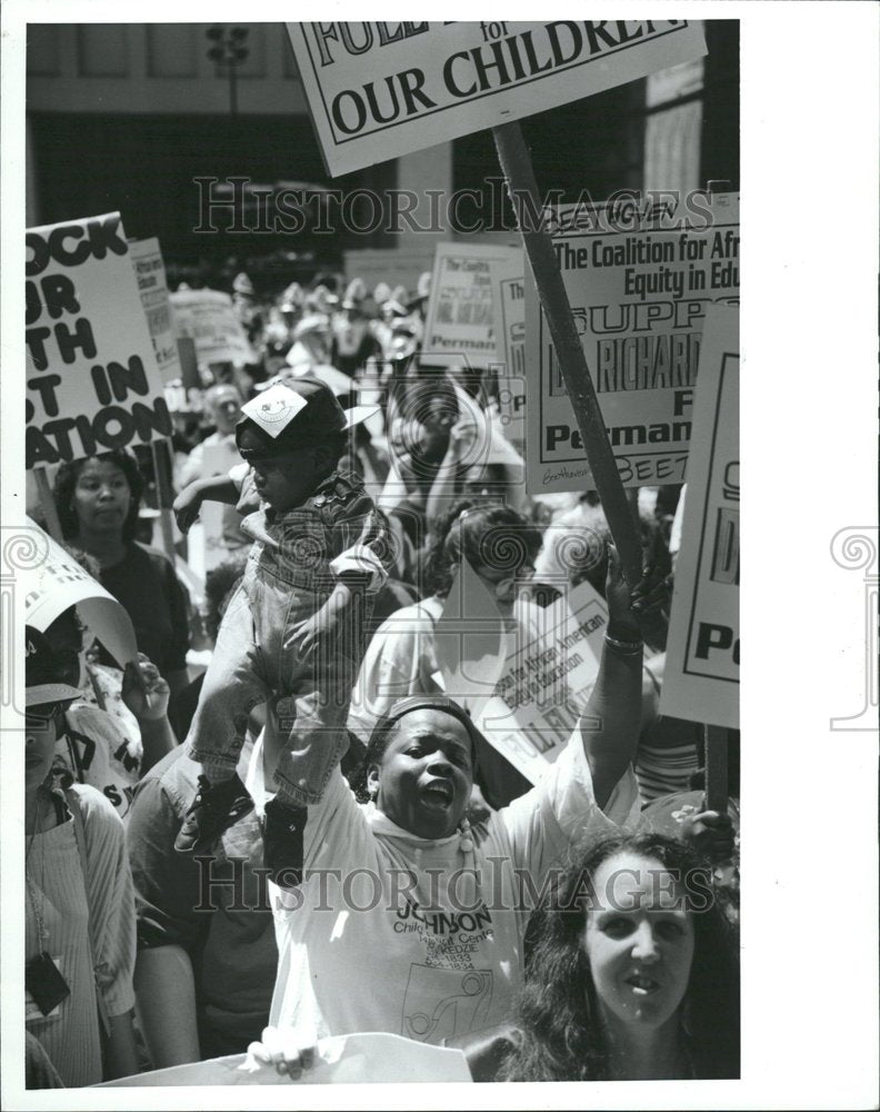 1993 Rally PAmala Bracey Ten Month Son - Historic Images