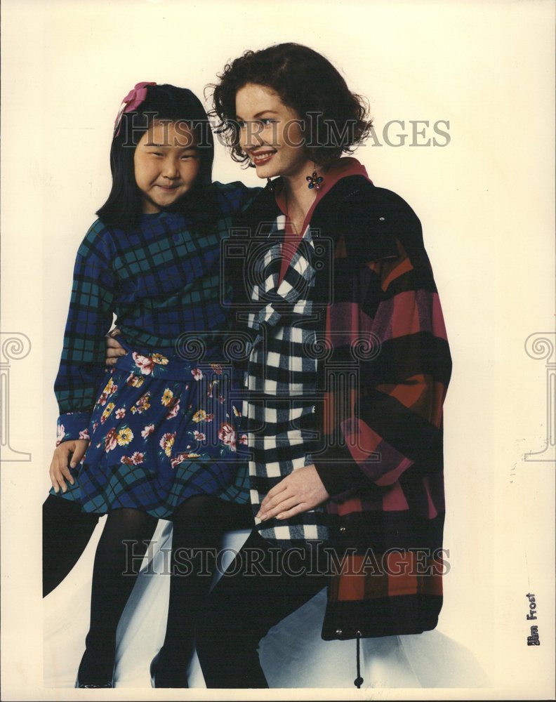 1991 Green plaid cotton Marshall Fields - Historic Images