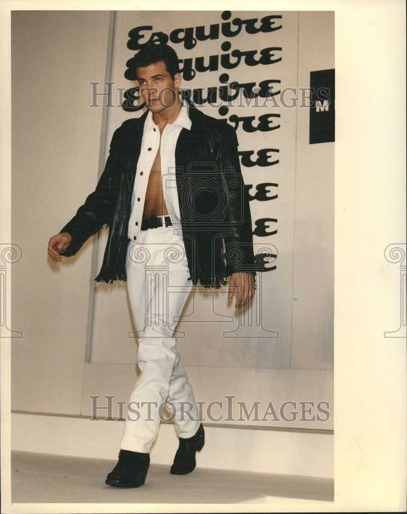 1992, Jacket Leather Collection Michael Kors - RRV54675 - Historic Images