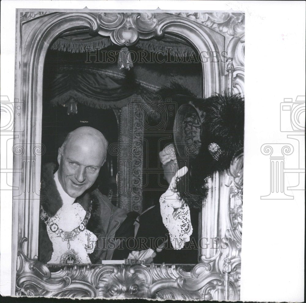 1957 Press Photo Sir Venis Truscott New Lord Mayor - Historic Images