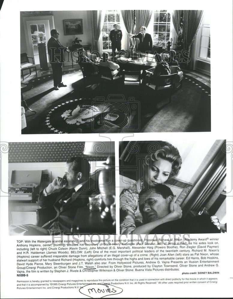1995 Anthony Hopkins & Joan Allen in Nixon - Historic Images