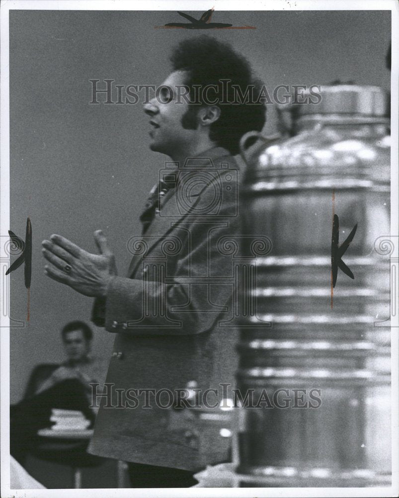 1971 WSU Rep. Jack Faxon Adresses Students - Historic Images