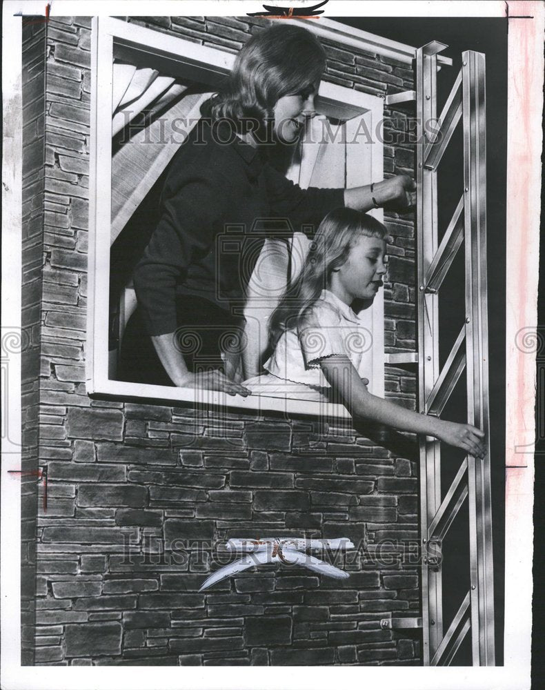 1967 Fire Escape Aluminium Ladder Buildings-Historic Images