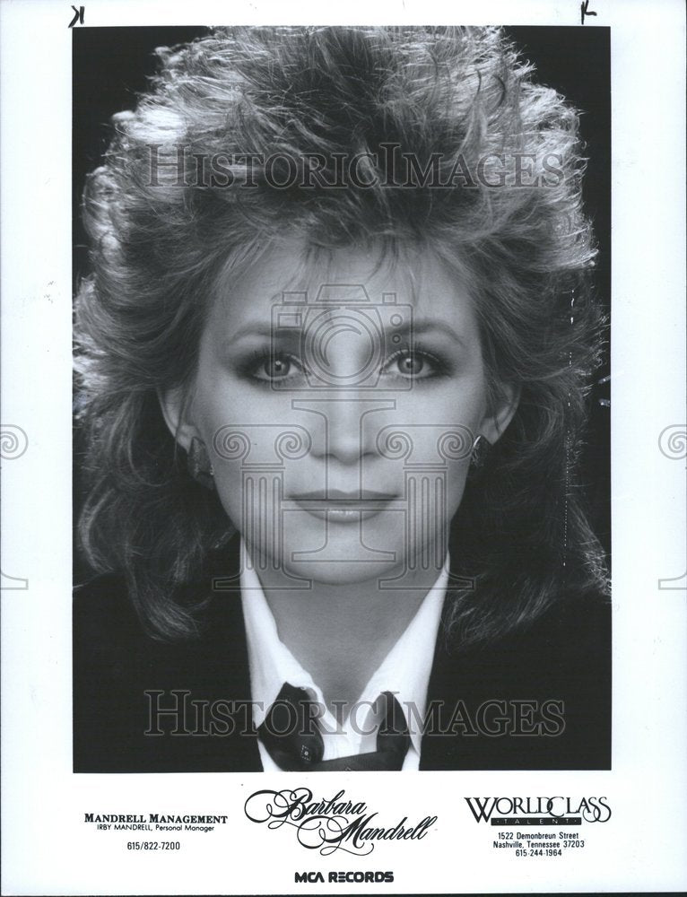 1987 Press Photo Barbara Mandrell Singer - RRV55801 - Historic Images