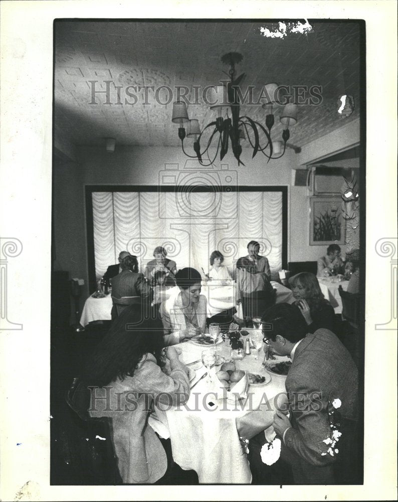 1981 Jovan Chicago French Restaurant Lunch - Historic Images