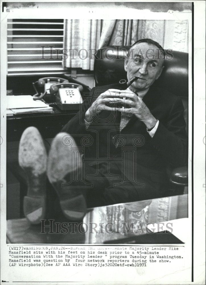 1971 Majority Leader Mike Mansfield Desk - Historic Images