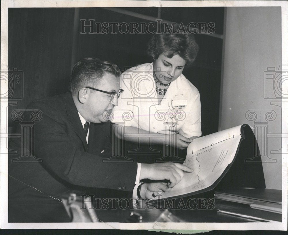 1961 Mary Beth Repata President Hammond - Historic Images