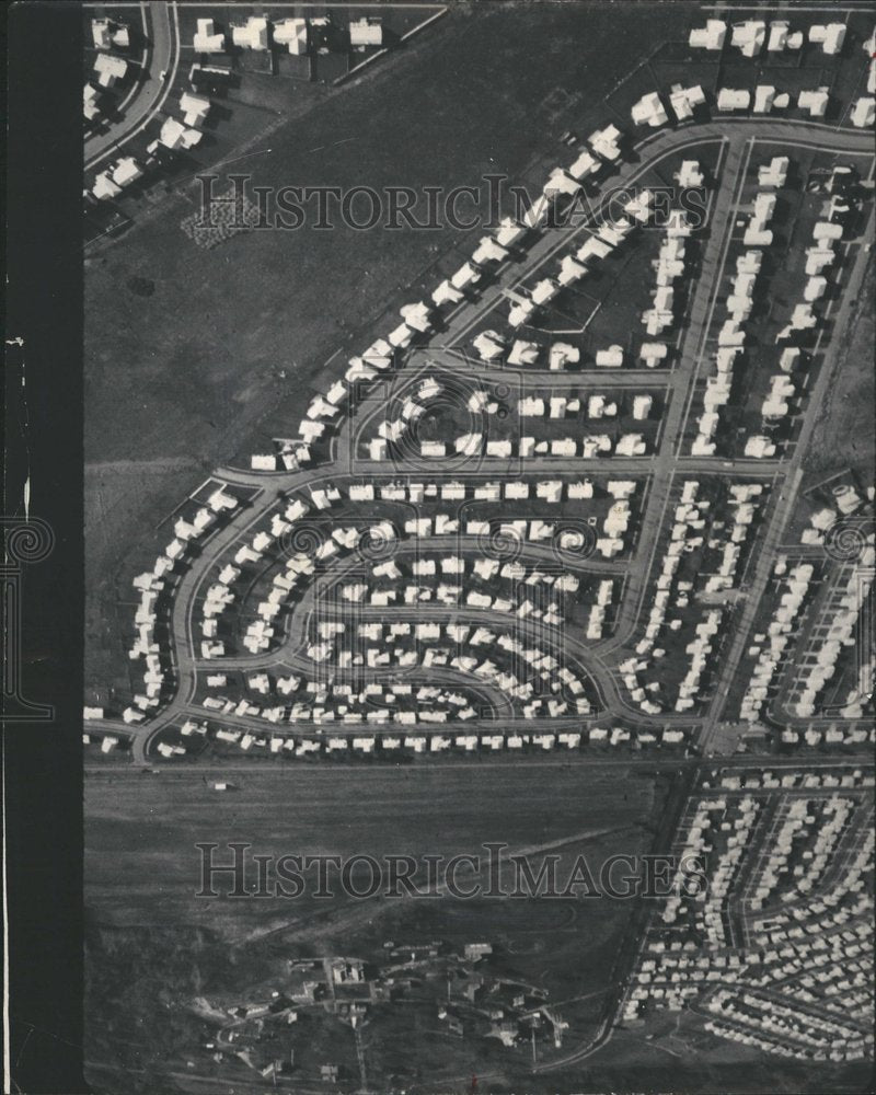 1968 Press Photo Aerial view of Homewood subdivision - RRV56345 - Historic Images