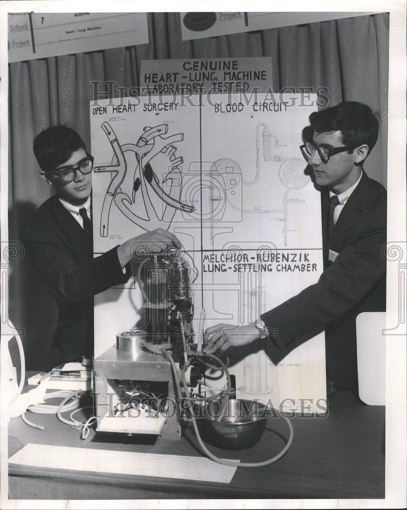 1962 Solemn Warning Students Science Fair - Historic Images