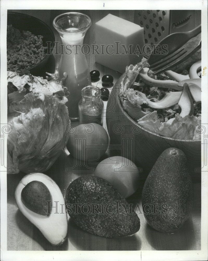 1977 Avocado Food Display - Historic Images