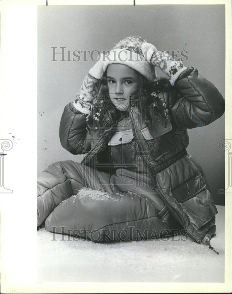 1984 Press Photo Childrens Fashion Cap Bootees Jacket - RRV56831 - Historic Images