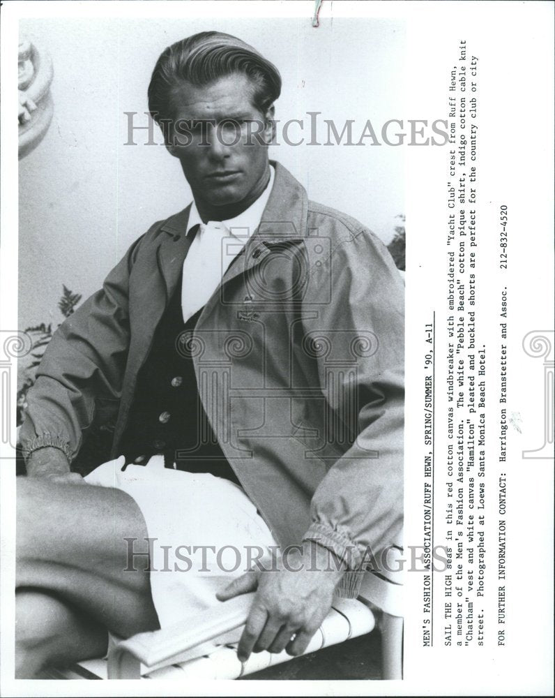 1990, Ruff Hewn Golf Clothes Model - RRV56981 - Historic Images