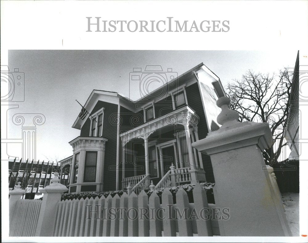 1991 Lavender Painted House Birmingham - Historic Images