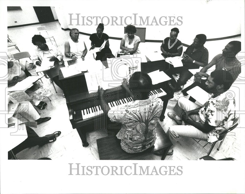 1991 John W. Work Choral Group Practice - Historic Images