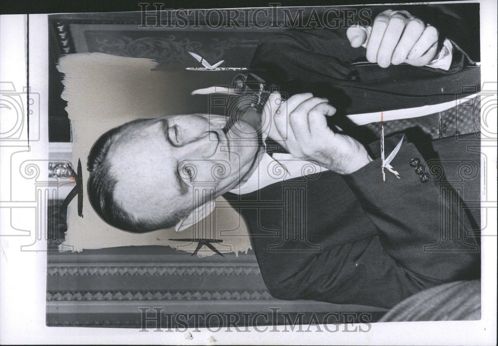 1963 Press Photo Senator Mike Mansfield - Historic Images