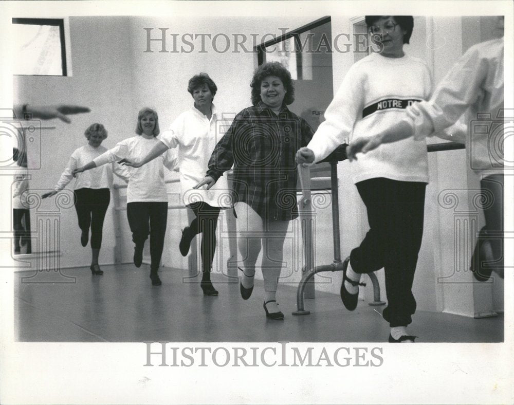 1990 Joyce Lang Passes Out Canes - Historic Images