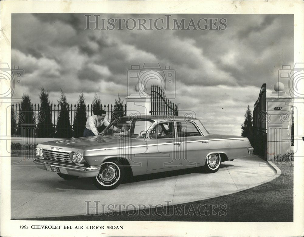 1961 Press Photo 1962 Chevrolet Bel Air 4-Door Sedan - Historic Images