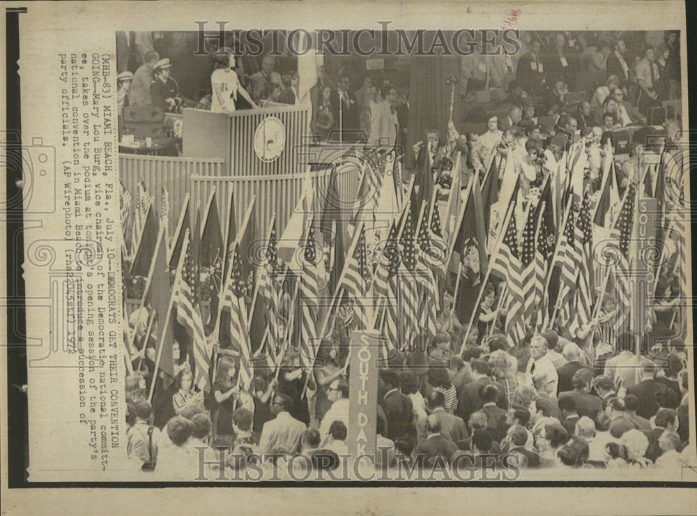 1972 Dem Convention Opening Session Miami - Historic Images