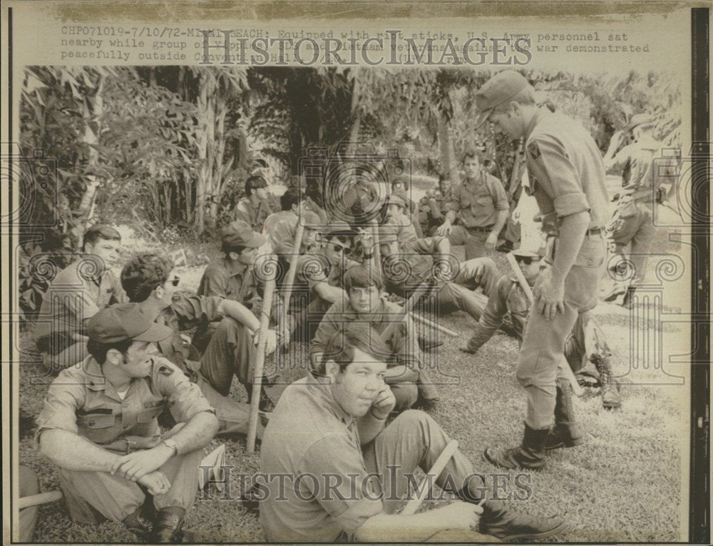 1972 U.S. Army Equipped for Riot - Historic Images