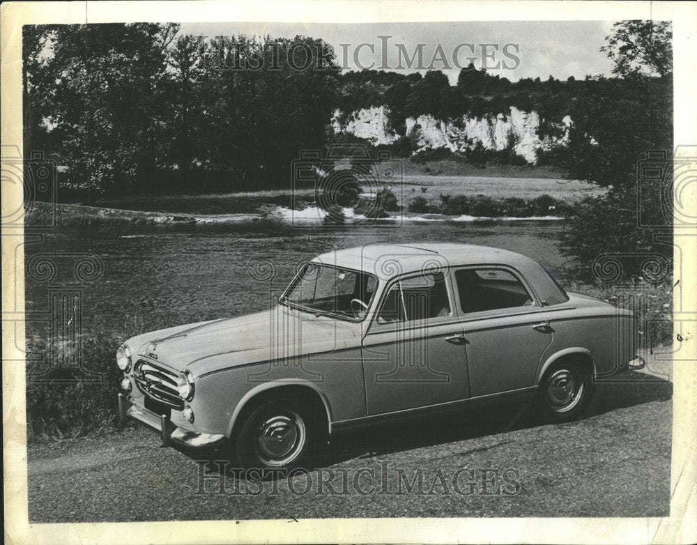 1958 Press Photo 1955 Peugeot Lake States Imports - RRV58055 - Historic Images