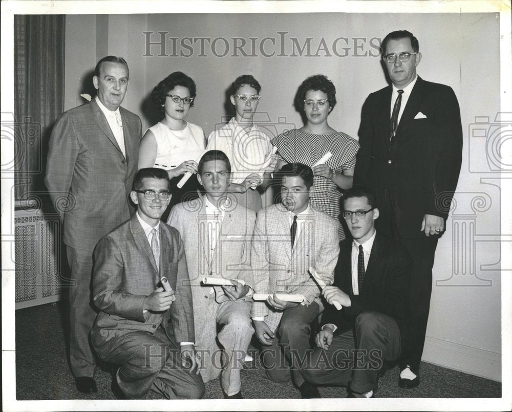 1960 Press Photo BPAGC Scholarship Recipients Chicago - RRV58061 - Historic Images