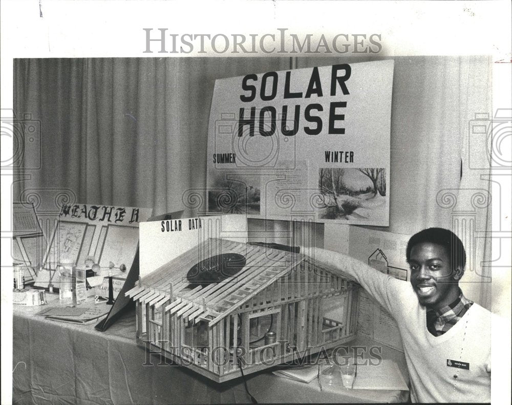 1980 Science Fair Solar House Display - Historic Images