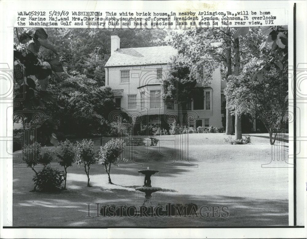 1969 Arlington VA House Pres Daughter - Historic Images