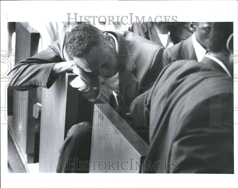 1992 Funeral Slain Teacher Betty Roberson - Historic Images