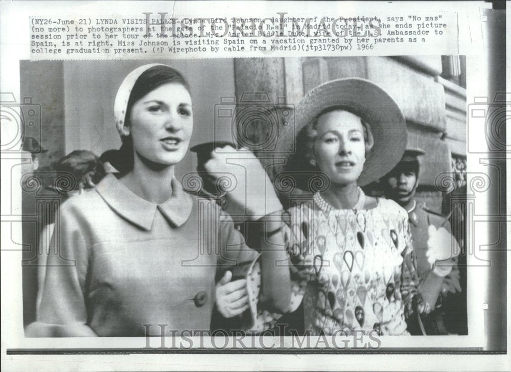 1966 Lynda Bird Johnson Placid Real Palace - Historic Images