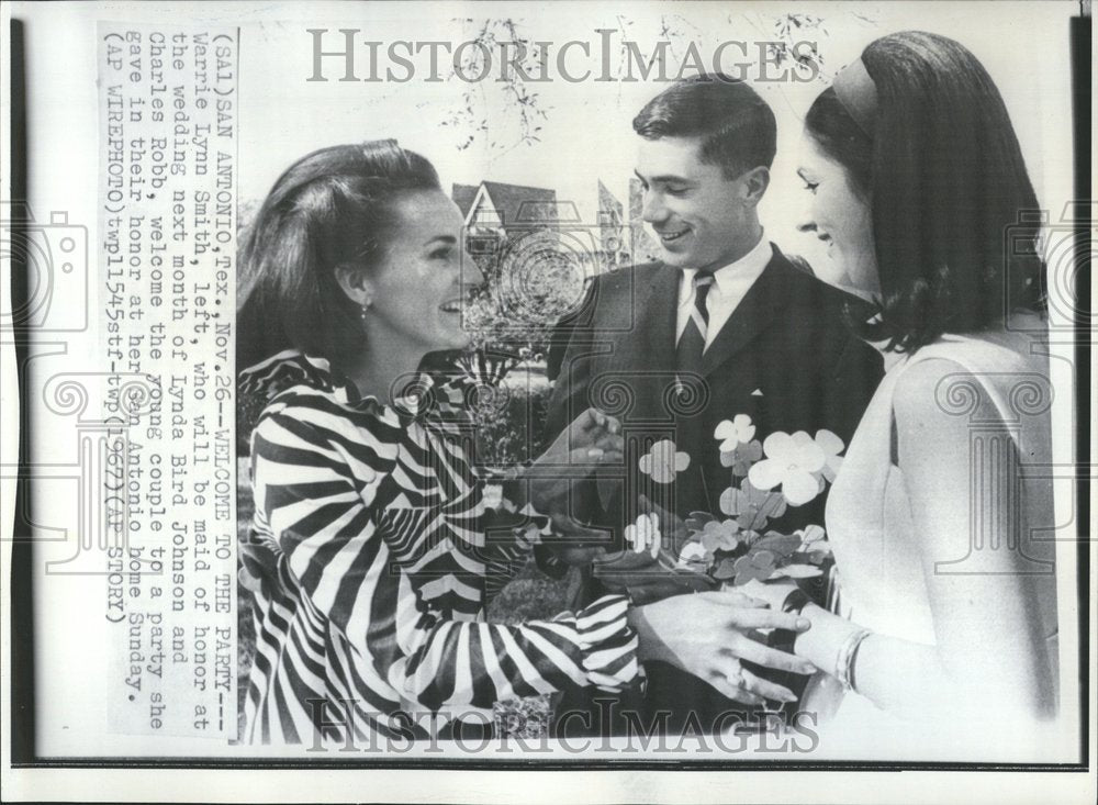 1967 Press Photo Warrie Lynn Smith Lynda Bird Johnson - RRV58955 - Historic Images