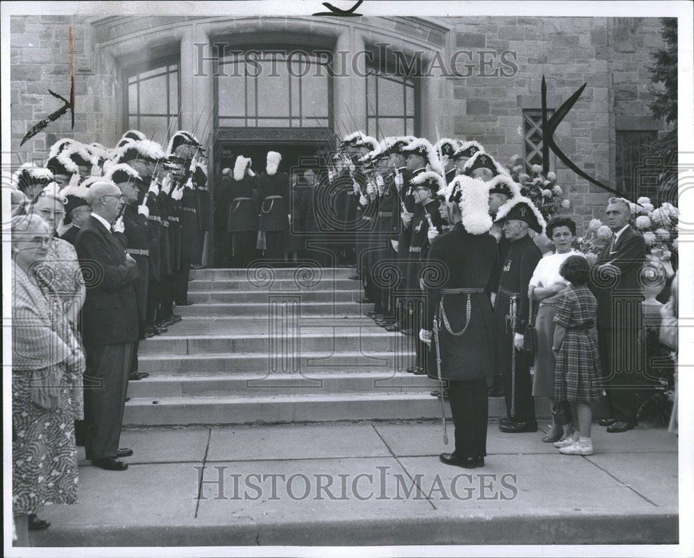 1957 Press Photo Albert Cobo death Knights Templars - Historic Images