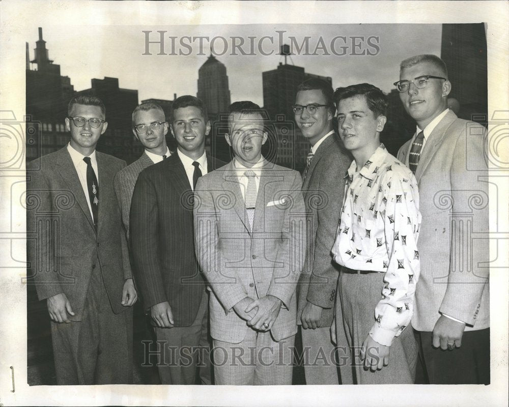 1956 George Platz Sayre Anderson Bruce Gary - Historic Images