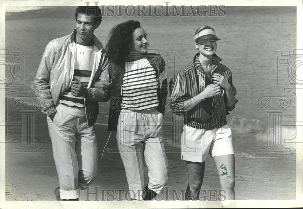 1982 Press Photo Nautical Fashions Cagney Blue Michigan - RRV59705 - Historic Images