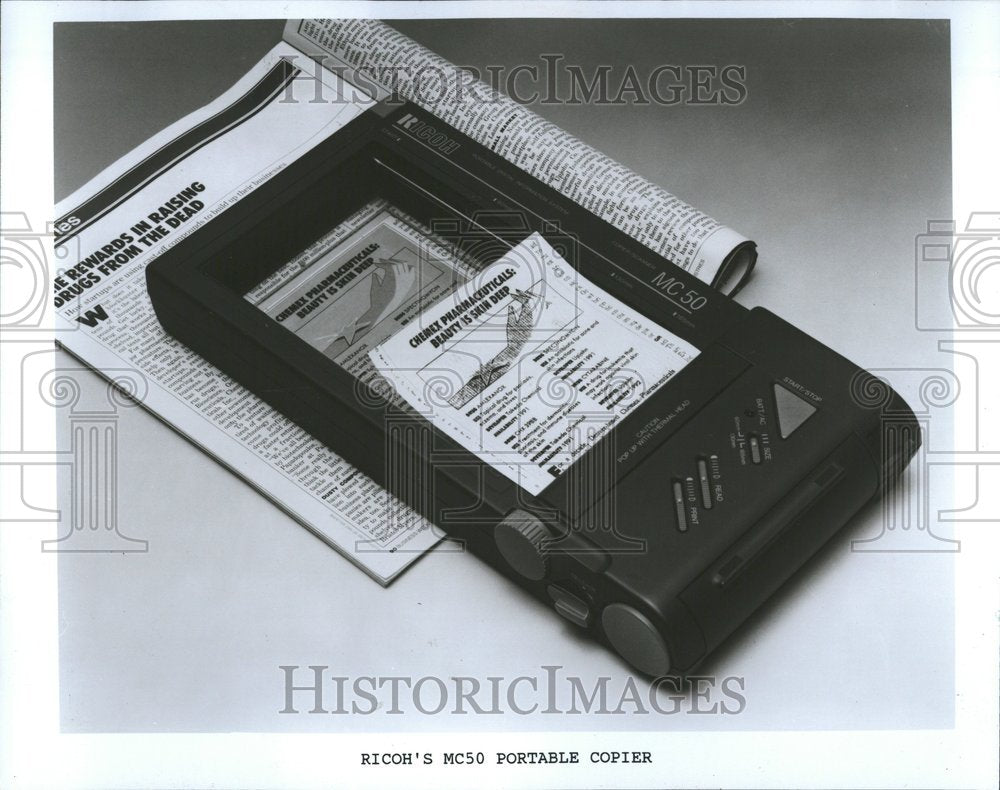 1989, Richos MC50 Portable Copier - RRV59763 - Historic Images