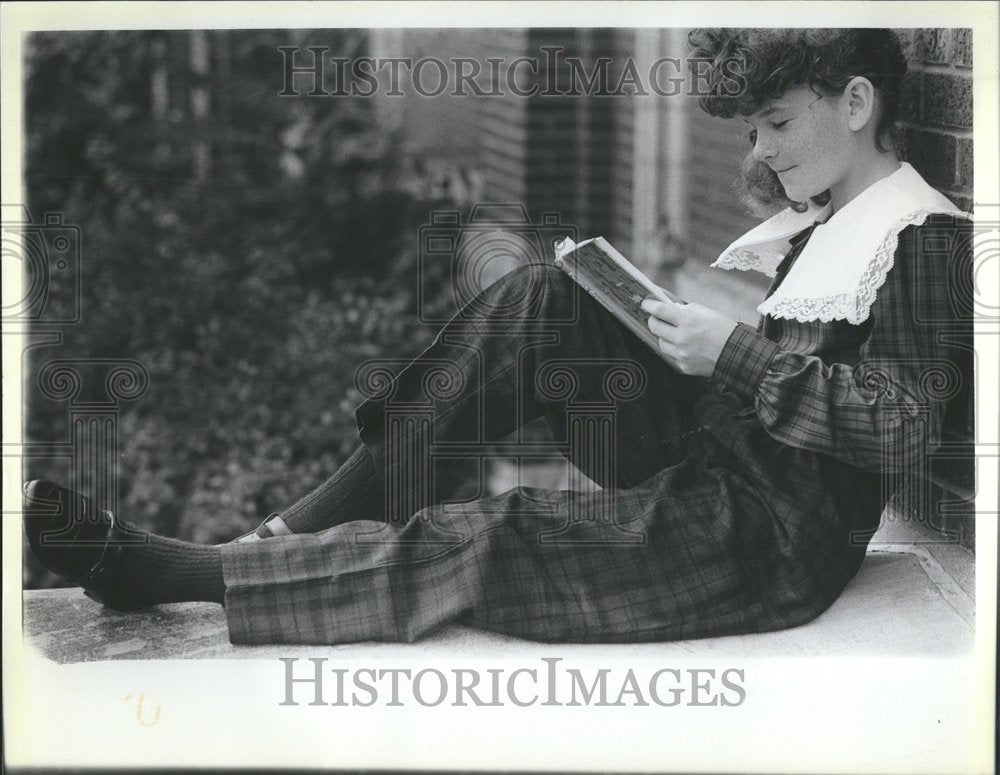 1985 Press Photo Fashion Children Plaid Cotton Shirt - RRV59769 - Historic Images