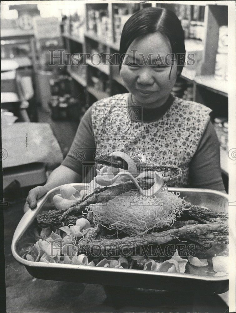 1972 Chinese New Year Food Chai Toy - Historic Images