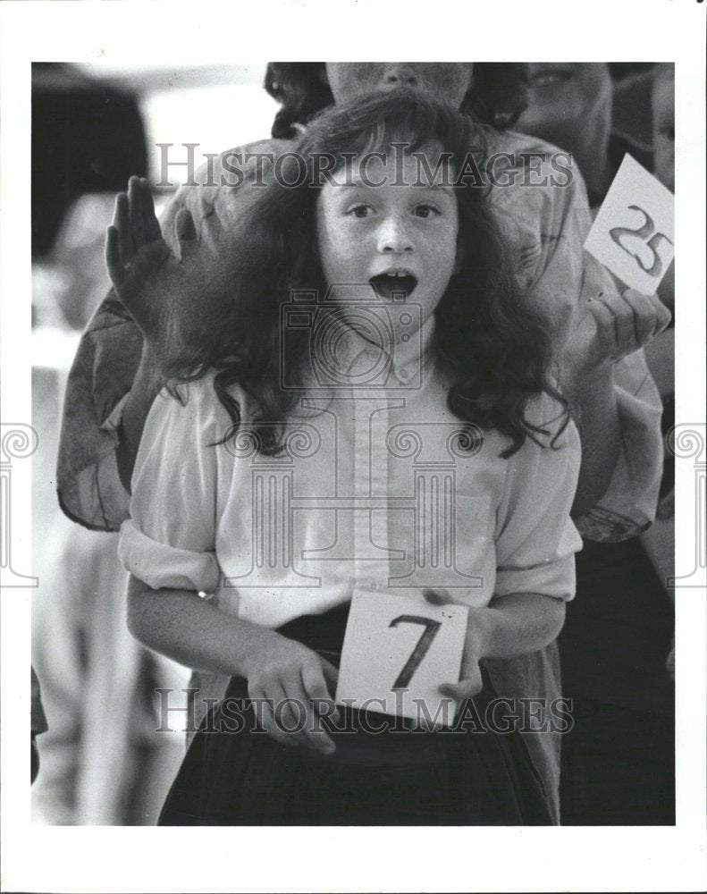 1990 Lauren Frey Oak Park Reddest Hair Joy - Historic Images