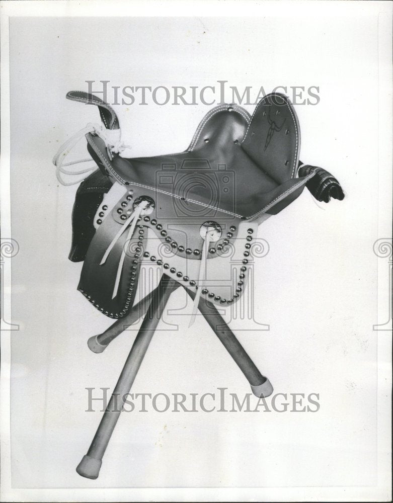 1956 Press Photo Television Best Thing Saddle Seat View - RRV60739 - Historic Images