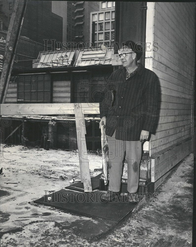 1966 Press Photo Ed Krause operating engineers strike - RRV60813 - Historic Images