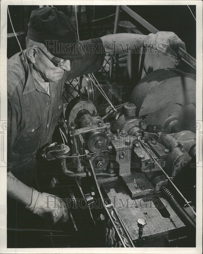 1947, Frank Prebil Automatic Machine Wire - RRV60995 - Historic Images