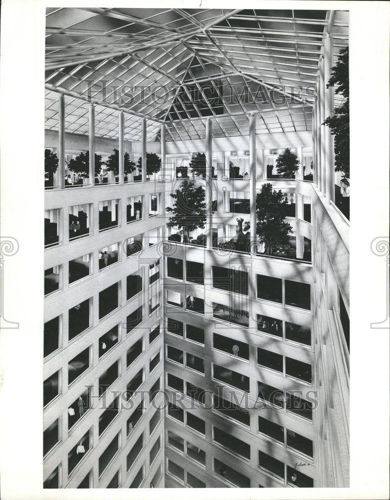 1982 Press Photo Santa Fe Industries Building - RRV61451 - Historic Images