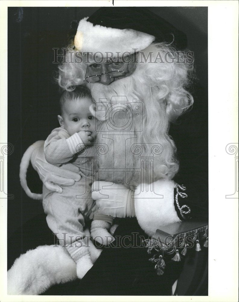 1987 Robert Knight Santa Claus Andy Warler - Historic Images